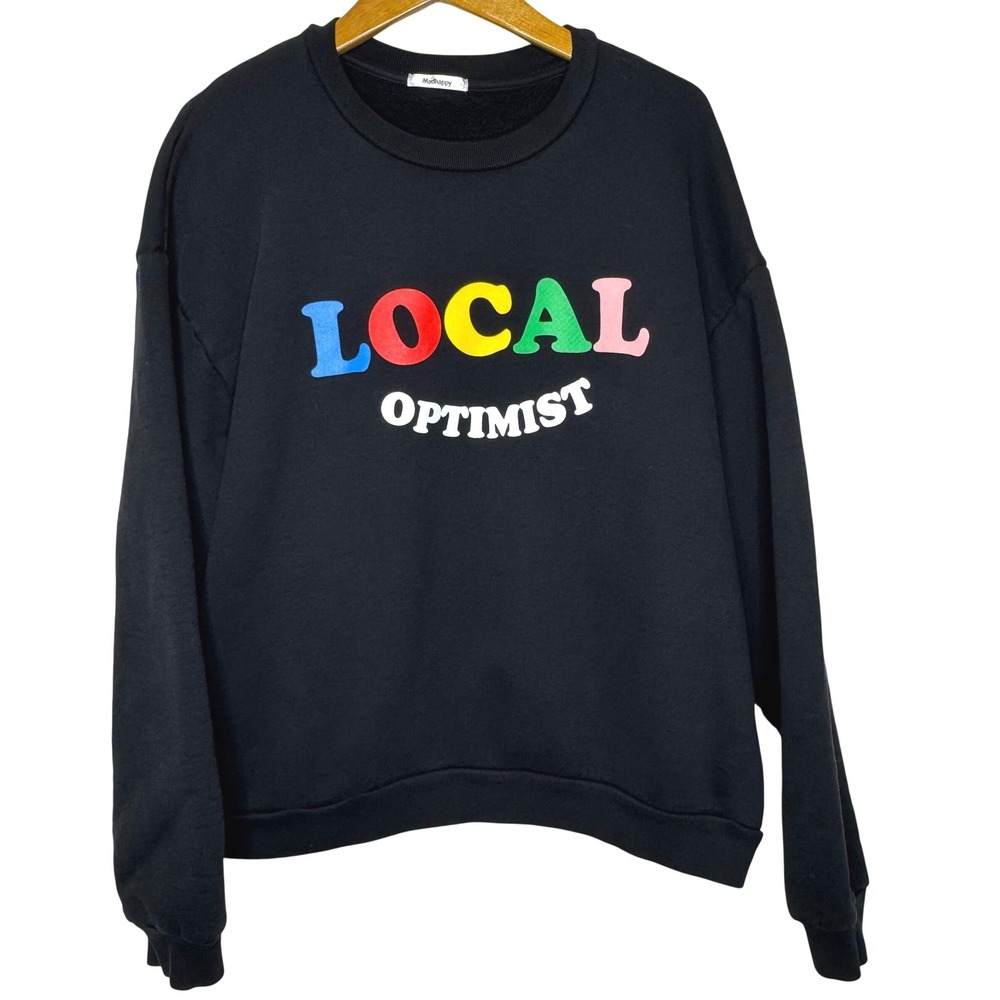 Madhappy Local Optimist Sweatshirt Black Large